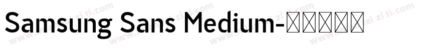 Samsung Sans Medium字体转换